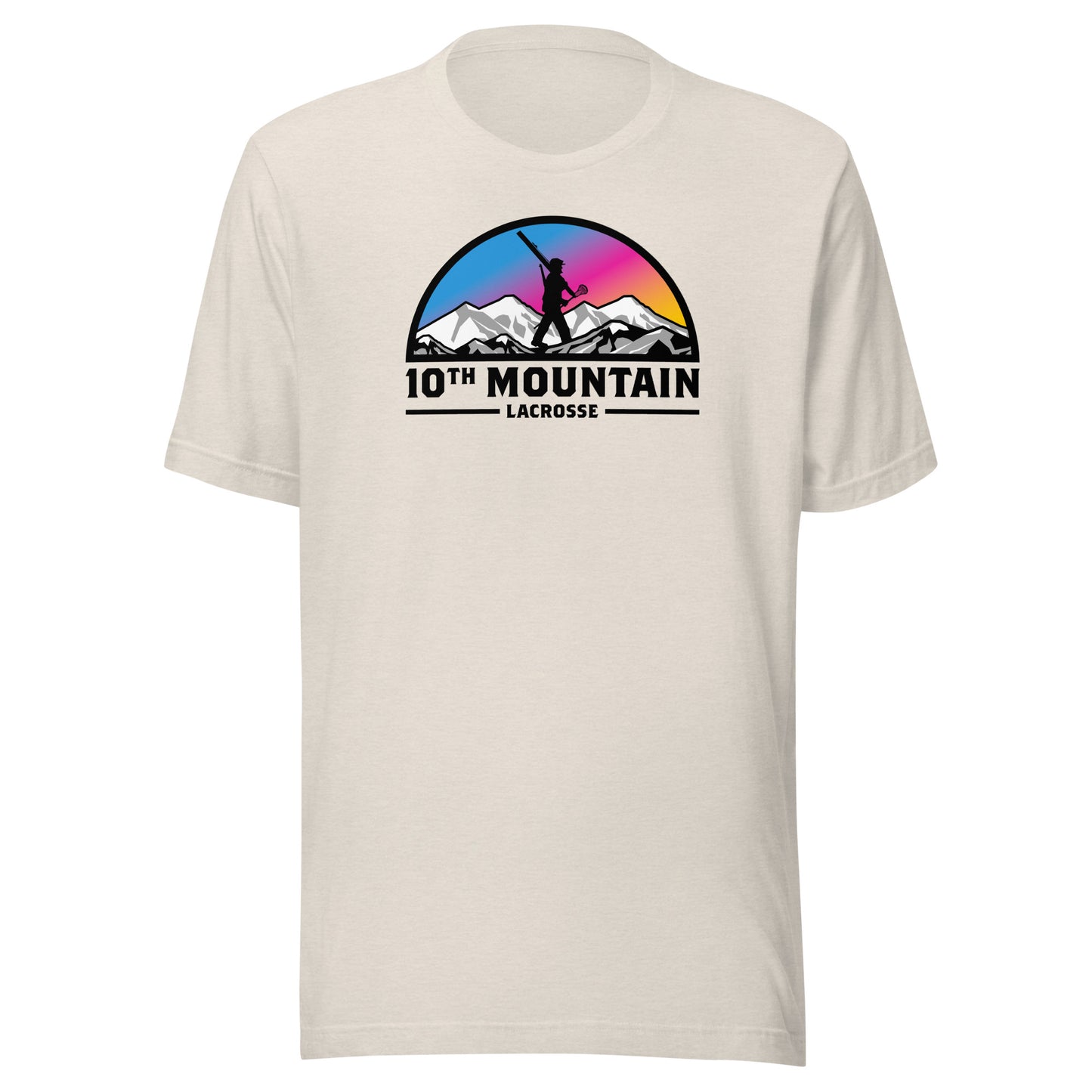 Adult 10th Mountain Lacrosse Bella + Canvas T-Shirt