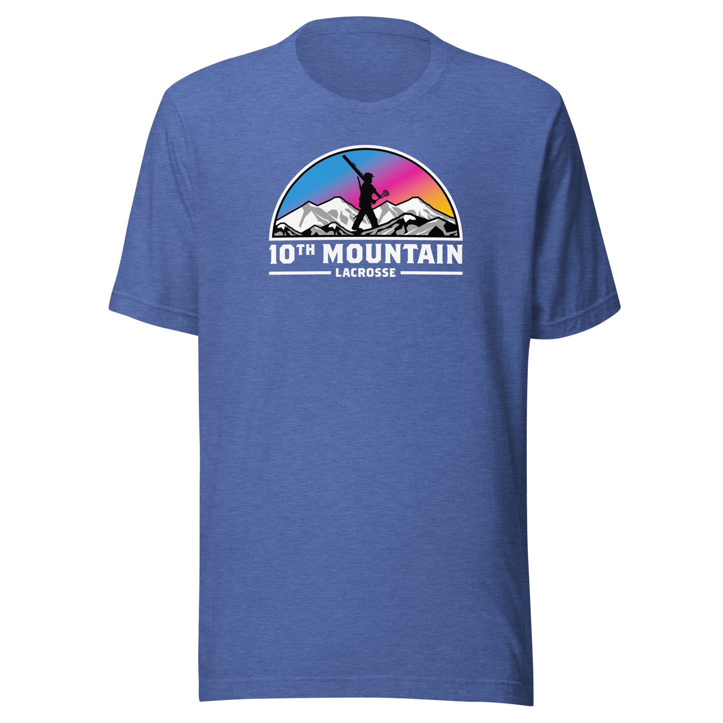 Adult 10th Mountain Lacrosse Bella + Canvas T-Shirt