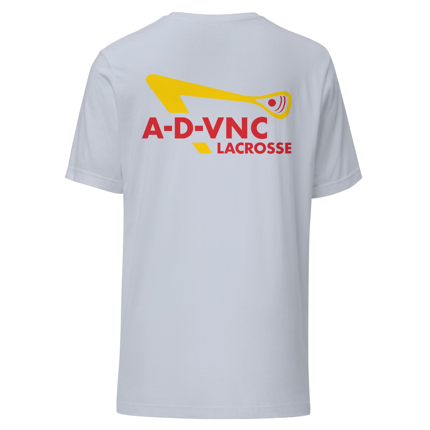 Adult ADVNC Lacrosse Out & In Bella + Canvas T-shirt (Front & Back)