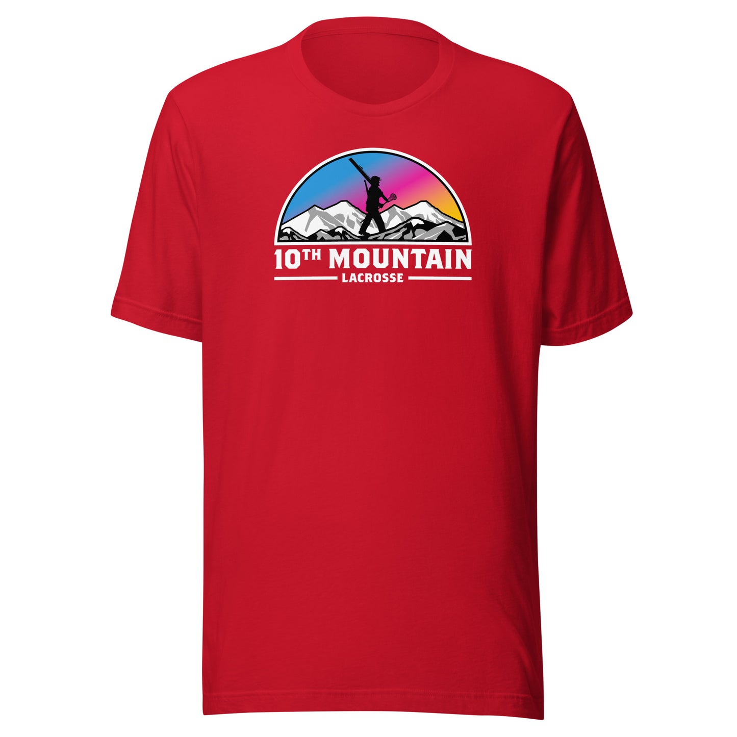 Adult 10th Mountain Lacrosse Bella + Canvas T-Shirt