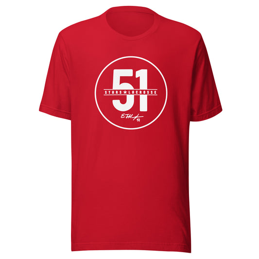 Adult 51 Stars Lacrosse Bella + Canvas T-shirt