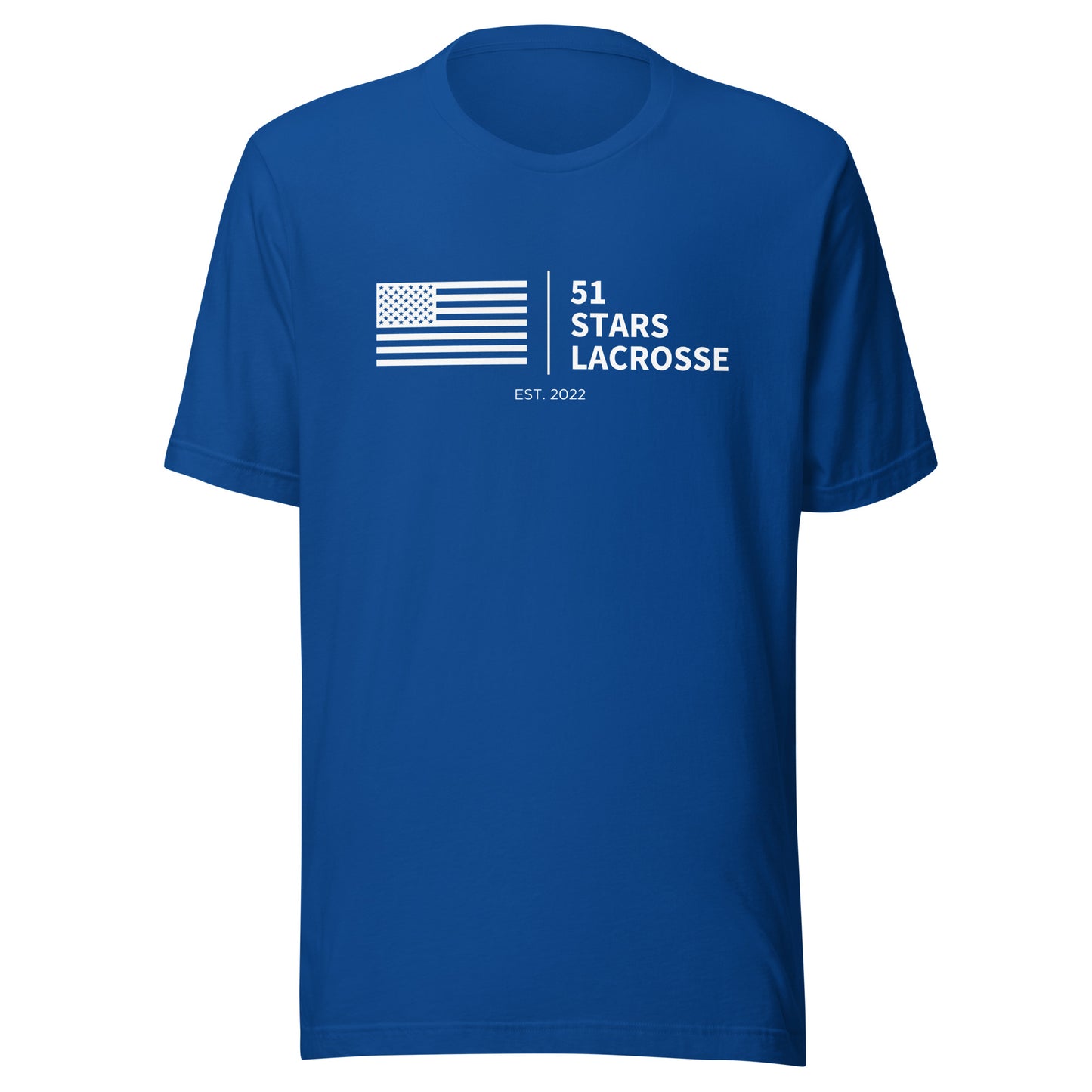 Adult 51 Stars Lacrosse Bella + Canvas T-shirt