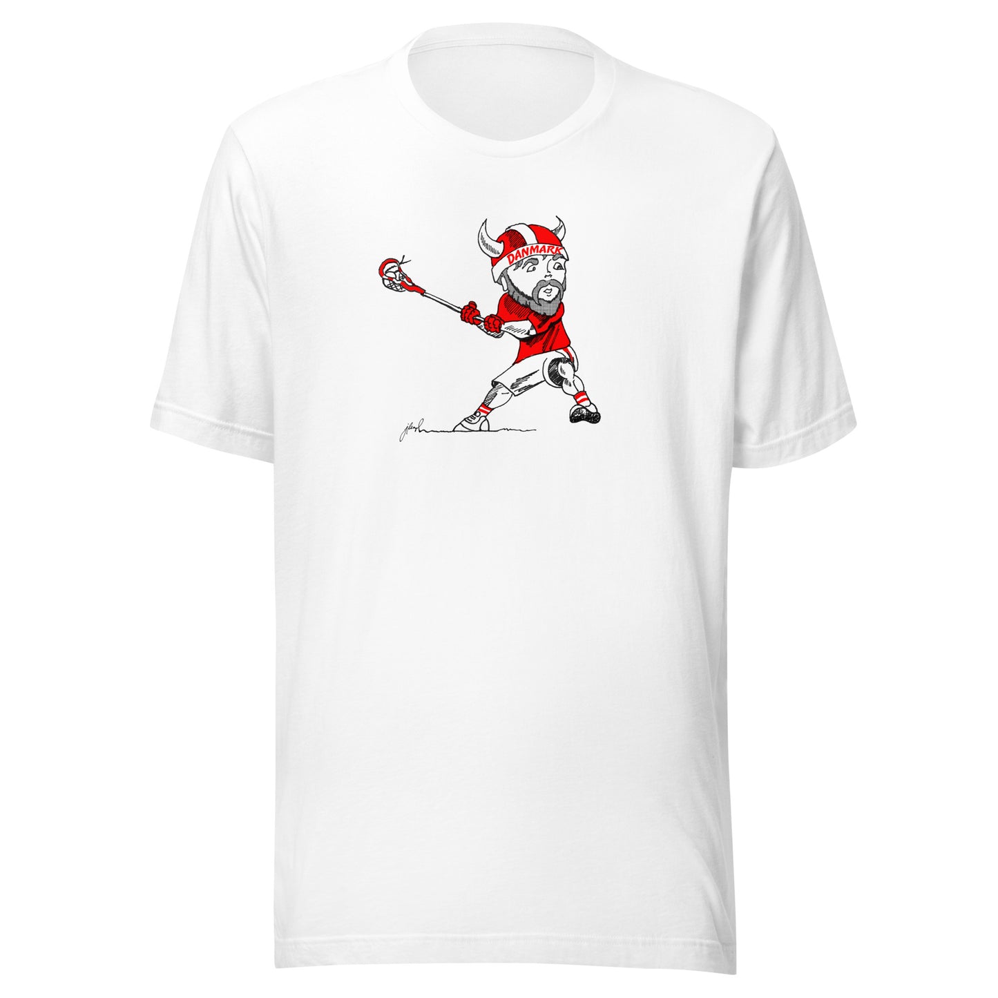 Adult Denmark Lacrosse Bella + Canvas T-shirt