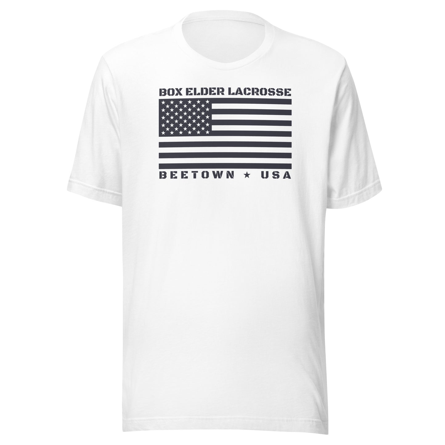 Adult Box Elder Lacrosse Bella + Canvas T-shirt