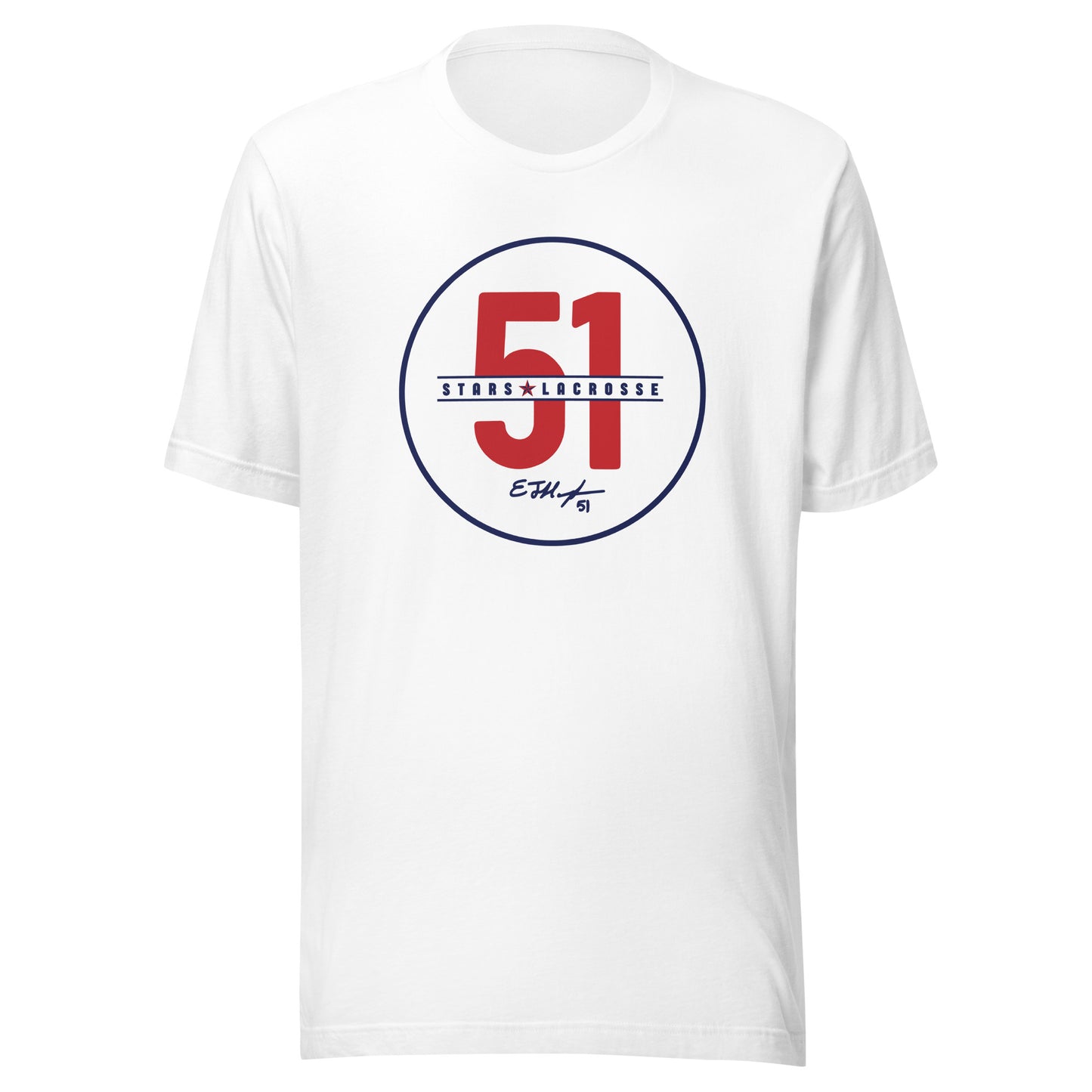 Adult 51 Stars Lacrosse Bella + Canvas T-shirt