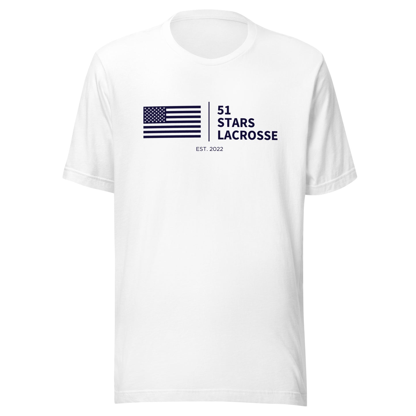 Adult 51 Stars Lacrosse Bella + Canvas T-shirt