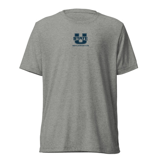 Adult USU Lacrosse Bella + Canvas Tri-Blend Tee