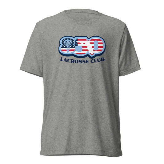 Adult 850 Lacrosse Club USA Bella + Canvas Tri-blend Tee