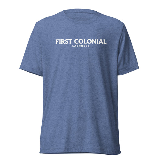 Adult First Colonial Lacrosse Bella + Canvas Tri-Blend T-shirt