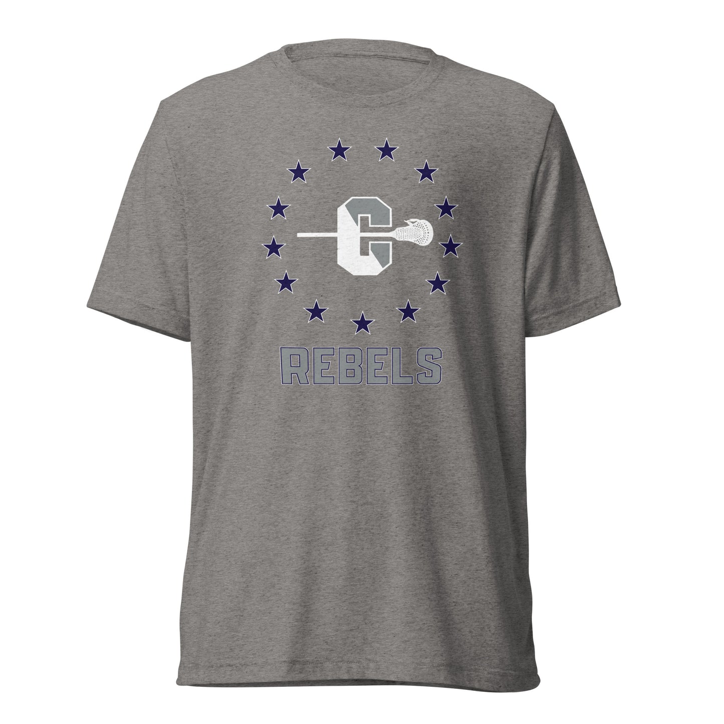 Adult Rebel Lax Bella + Canvas Tri-Blend T-Shirt