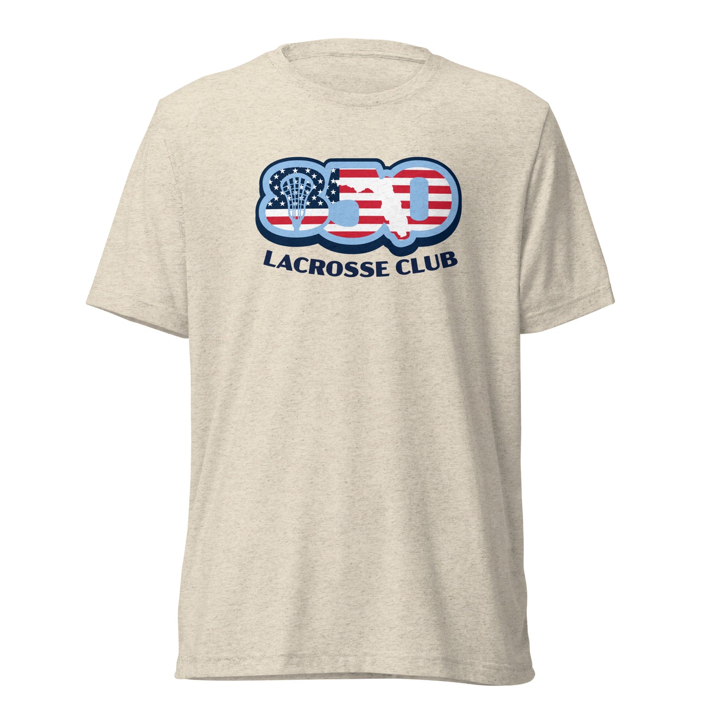 Adult 850 Lacrosse Club USA Bella + Canvas Tri-blend Tee