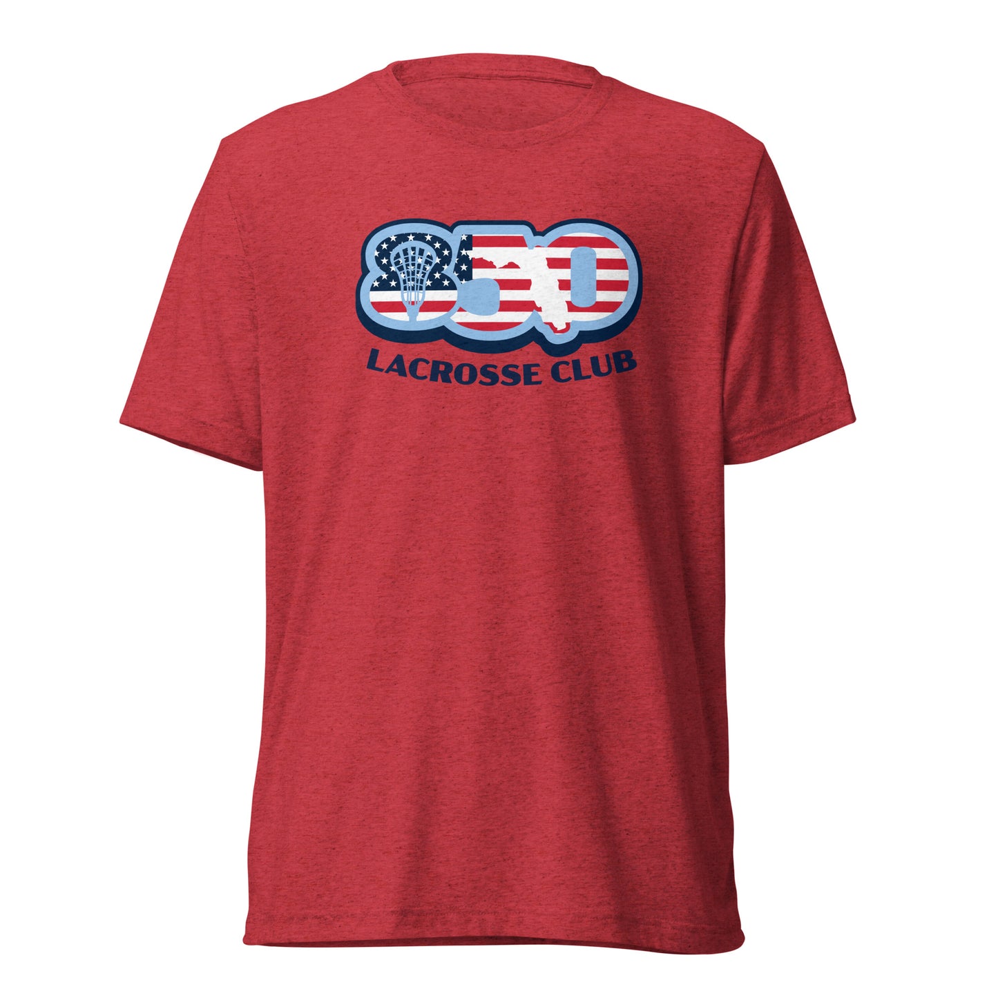 Adult 850 Lacrosse Club USA Bella + Canvas Tri-blend Tee