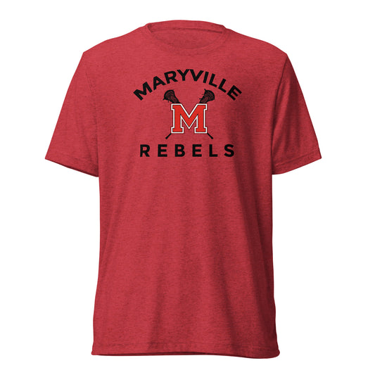 Adult Maryville Lacrosse Bella + Canvas Tri-Blend T-Shirt