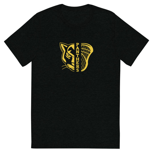 Adult Panthers Lacrosse Bella + Canvas Tri-Blend T-Shirt