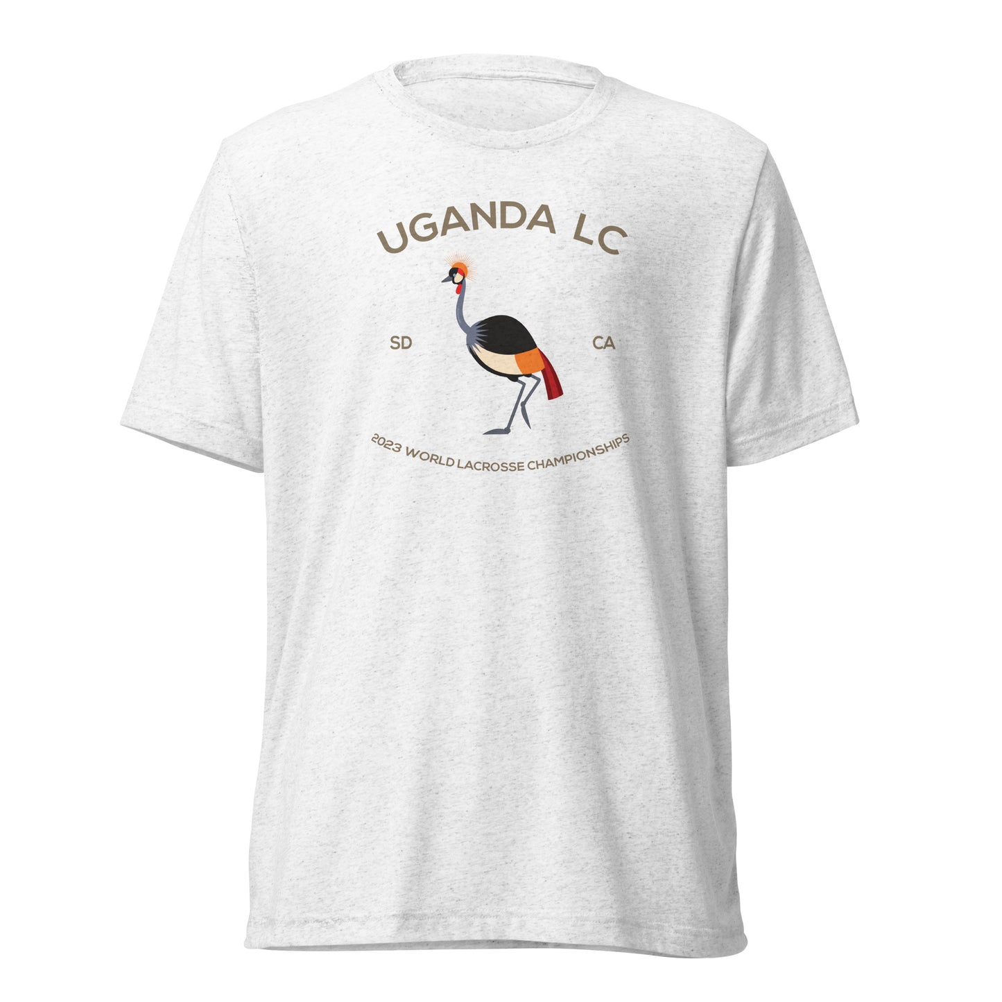 Adult Uganda Lacrosse Bella + Canvas Tri-blend T-shirt