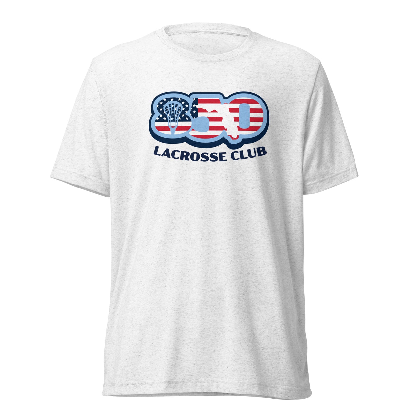 Adult 850 Lacrosse Club USA Bella + Canvas Tri-blend Tee
