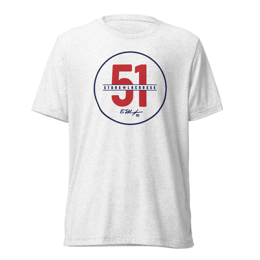 Adult 51 Stars Lacrosse Bella + Canvas Tri-Blend T-Shirt