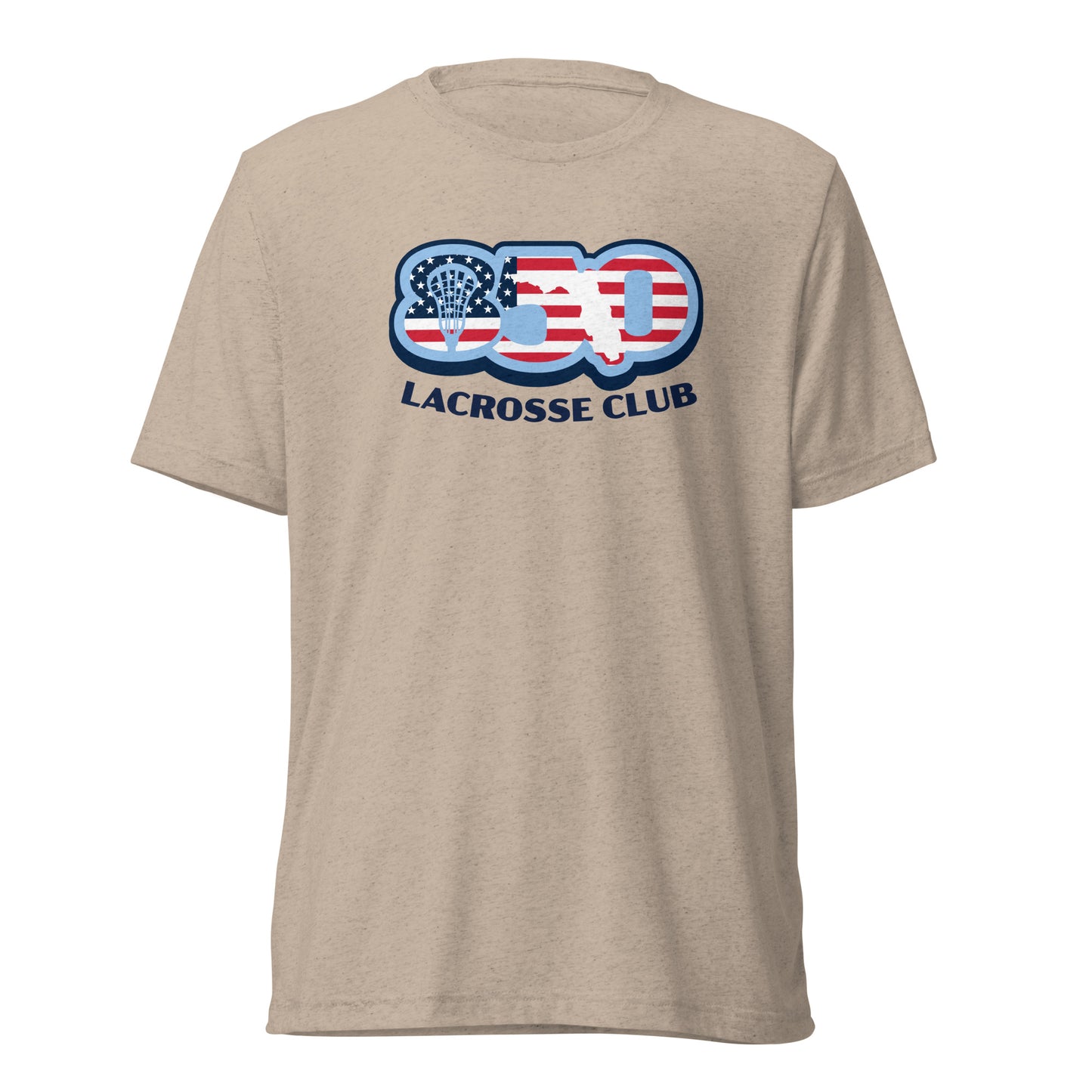Adult 850 Lacrosse Club USA Bella + Canvas Tri-blend Tee