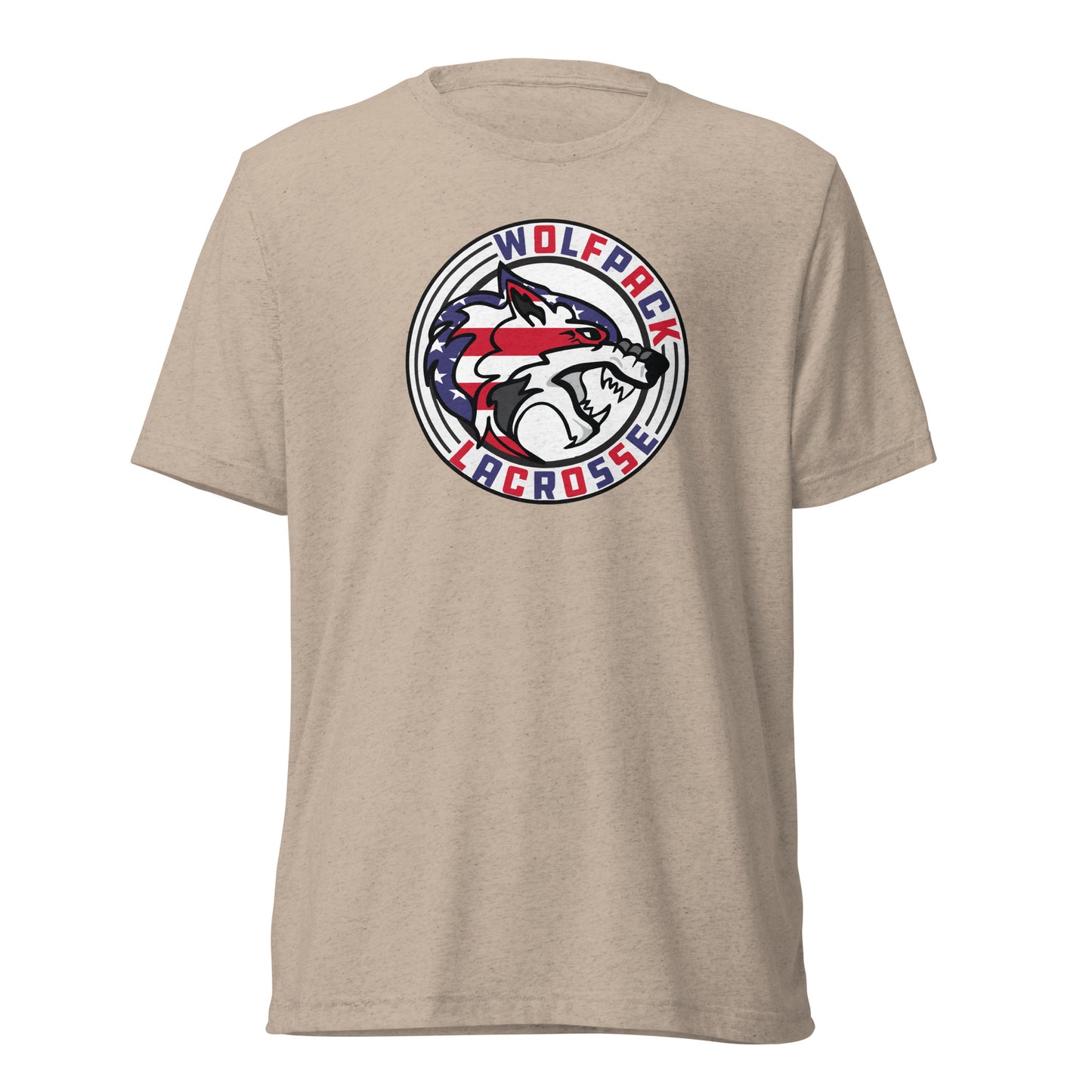 Adult Wolfpack Lacrosse USA Bella + Canvas Tri-Blend T-Shirt