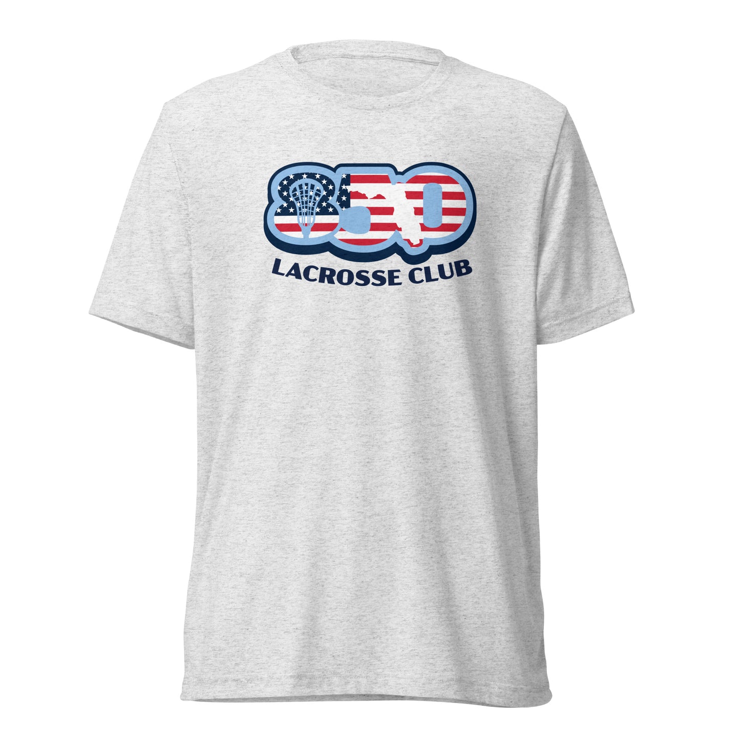 Adult 850 Lacrosse Club USA Bella + Canvas Tri-blend Tee