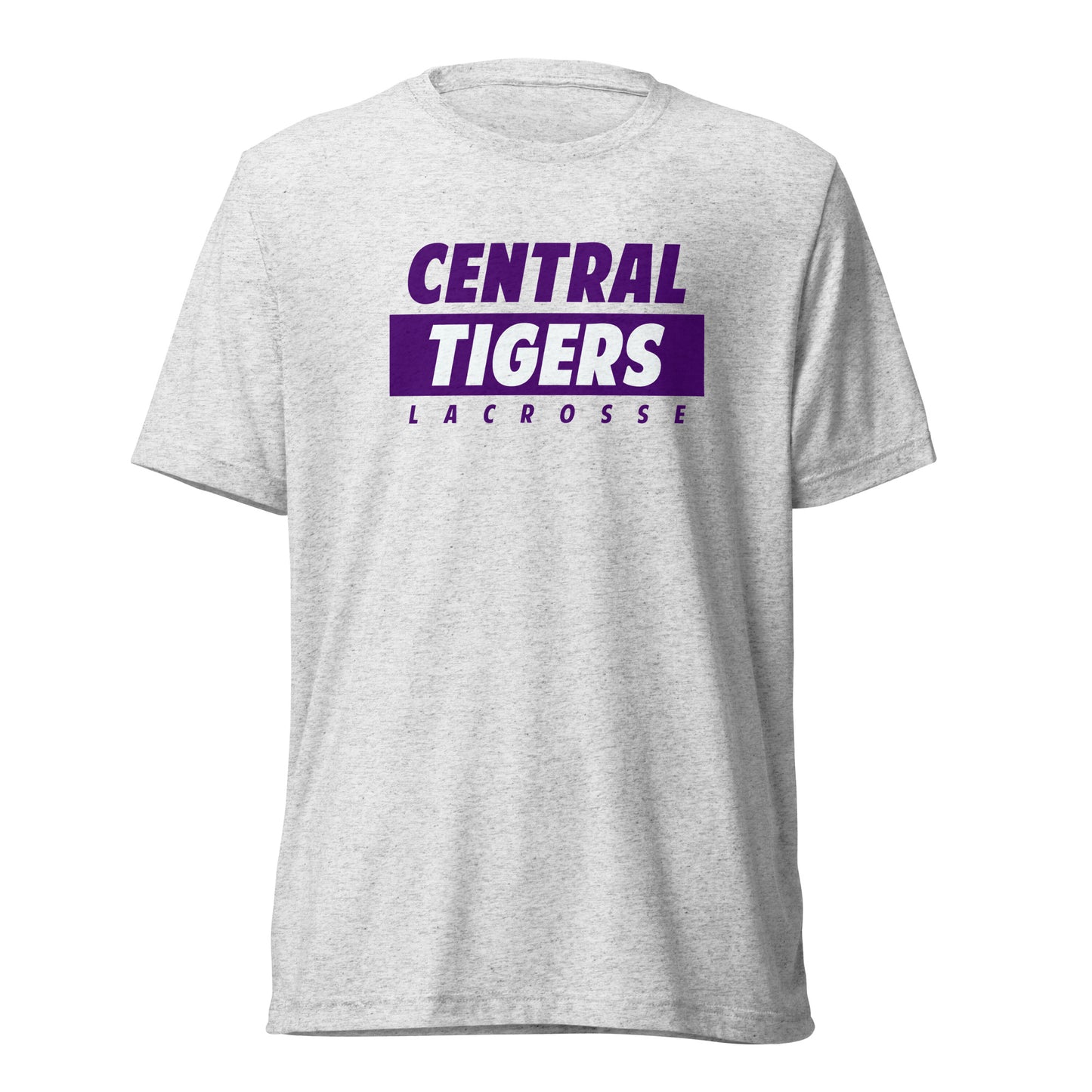 Adult Central Tigers Lacrosse Bella + Canvas Tri-Blend T-Shirt