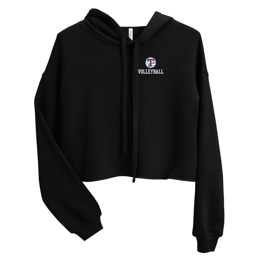 Women's TMHS Volleyball Bella + Canvas Crop Hoodie