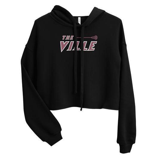 Women's Collierville Lacrosse Bella + Canvas Crop Hoodie