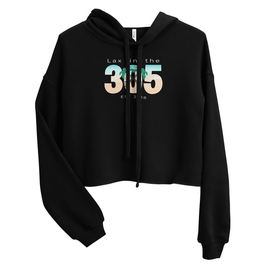 Women's Lax in the 305 Bella + Canvas Crop Hoodie