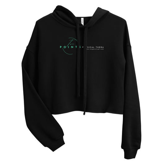 Women's Two Points Physical Therapy Bella + Canvas Crop Hoodie