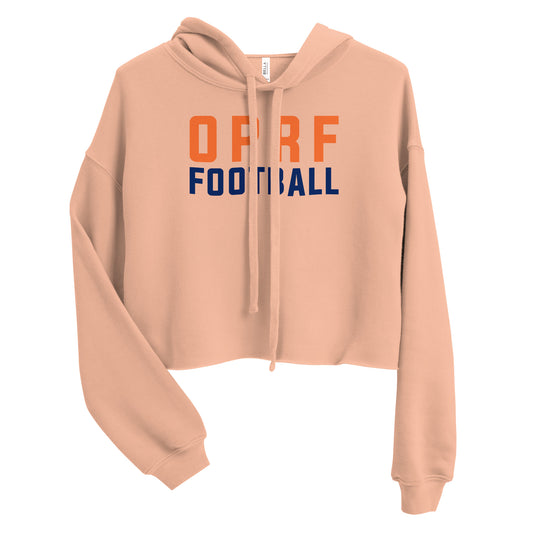 Women's OPRF Football Bella + Canvas Crop Hoodie