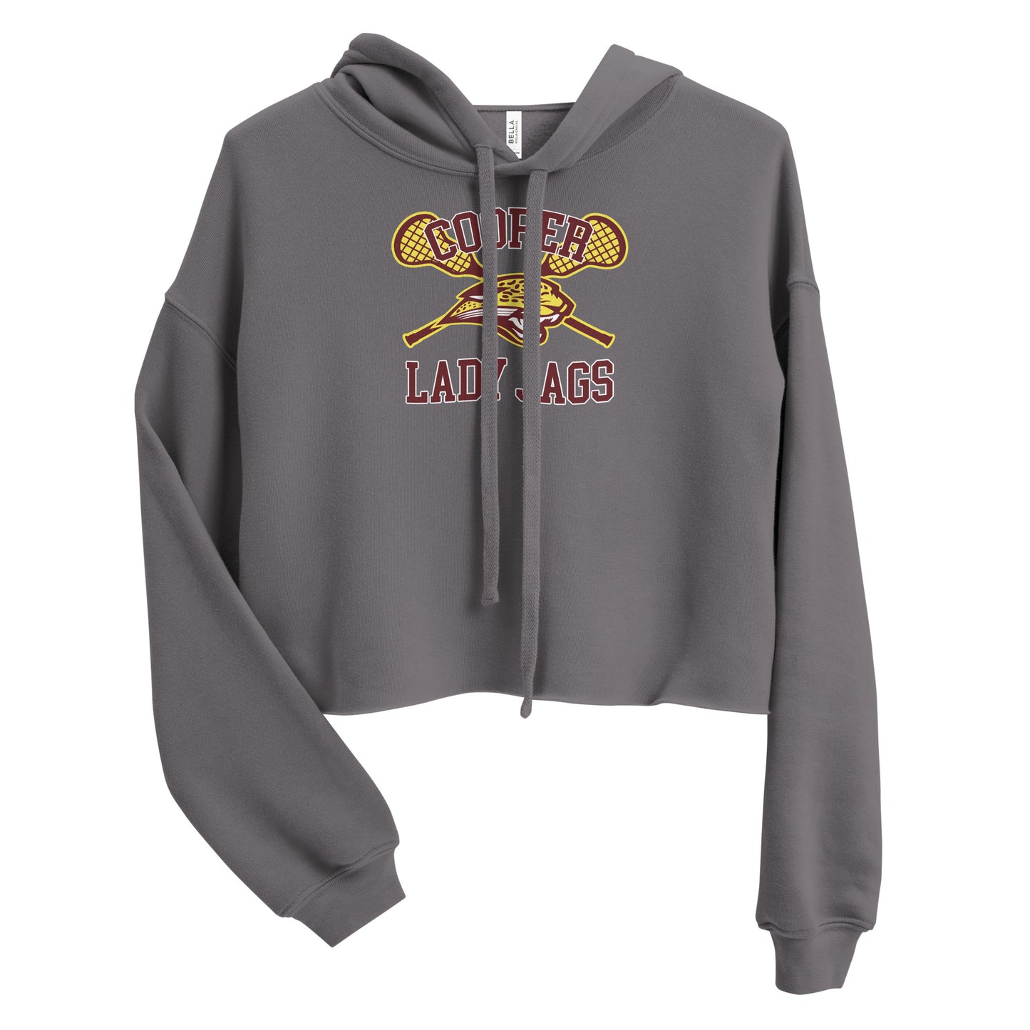 Women's Cooper Lacrosse Bella + Canvas Crop Hoodie