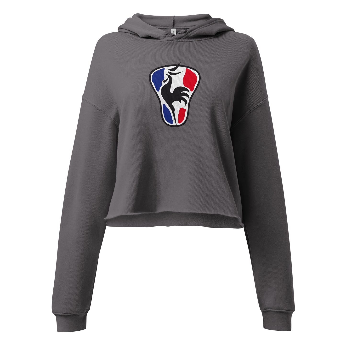 Women's France Lacrosse Bella + Canvas Crop Hoodie