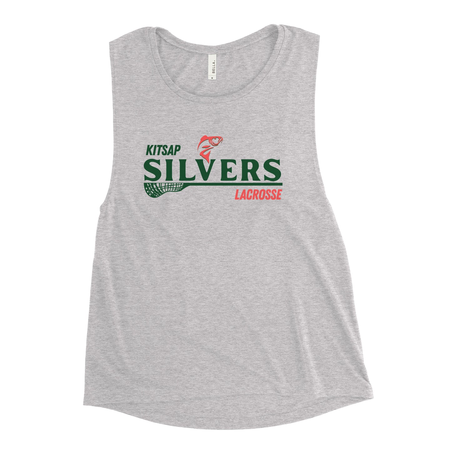 Women's Kitsap Silvers Bella + Canvas Muscle Tank