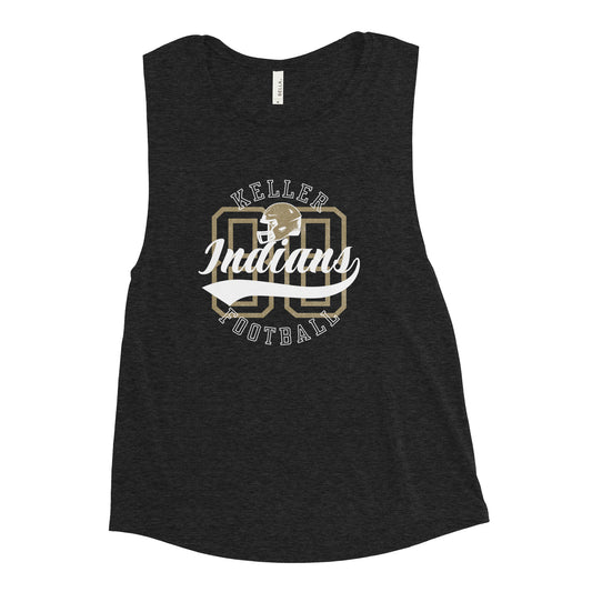 Women's Keller Football Muscle Tank