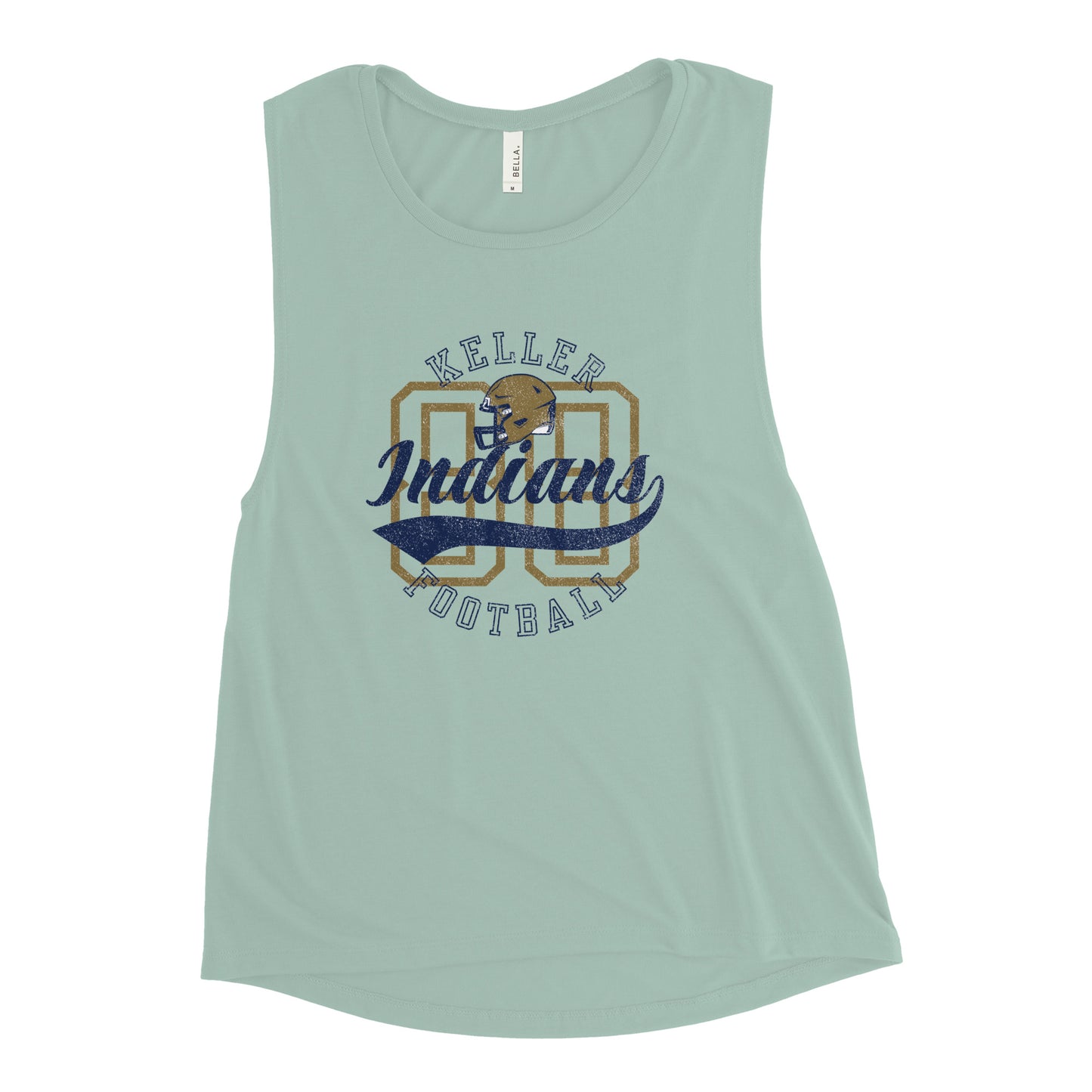 Women's Keller Football Muscle Tank