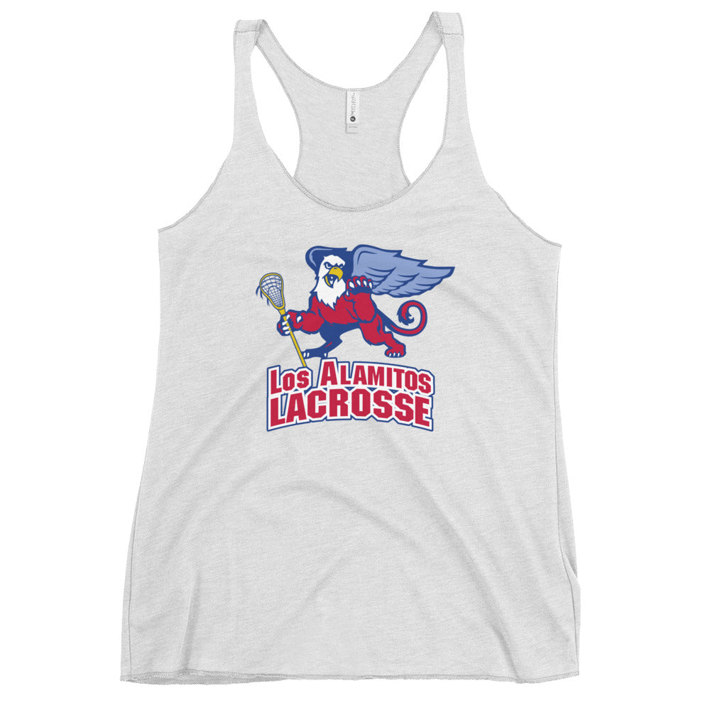 Women's Los Al Lacrosse Corner Next Level Racerback Tank Top