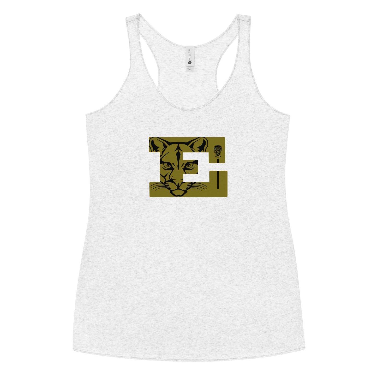 Women's Evergreen High School Lacrosse Next Level Racerback Tank Top