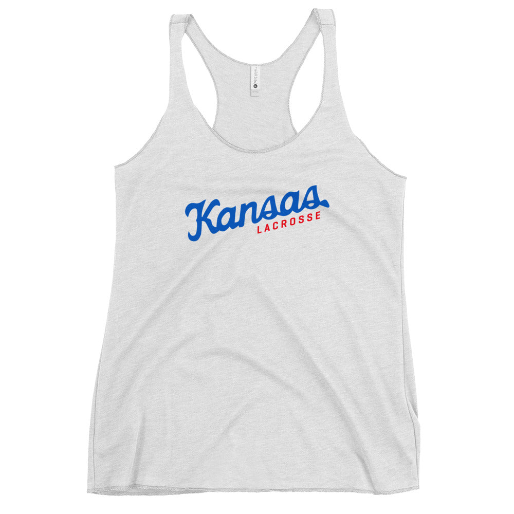 Women's KU Club Lacrosse Next Level Racerback Tank Top