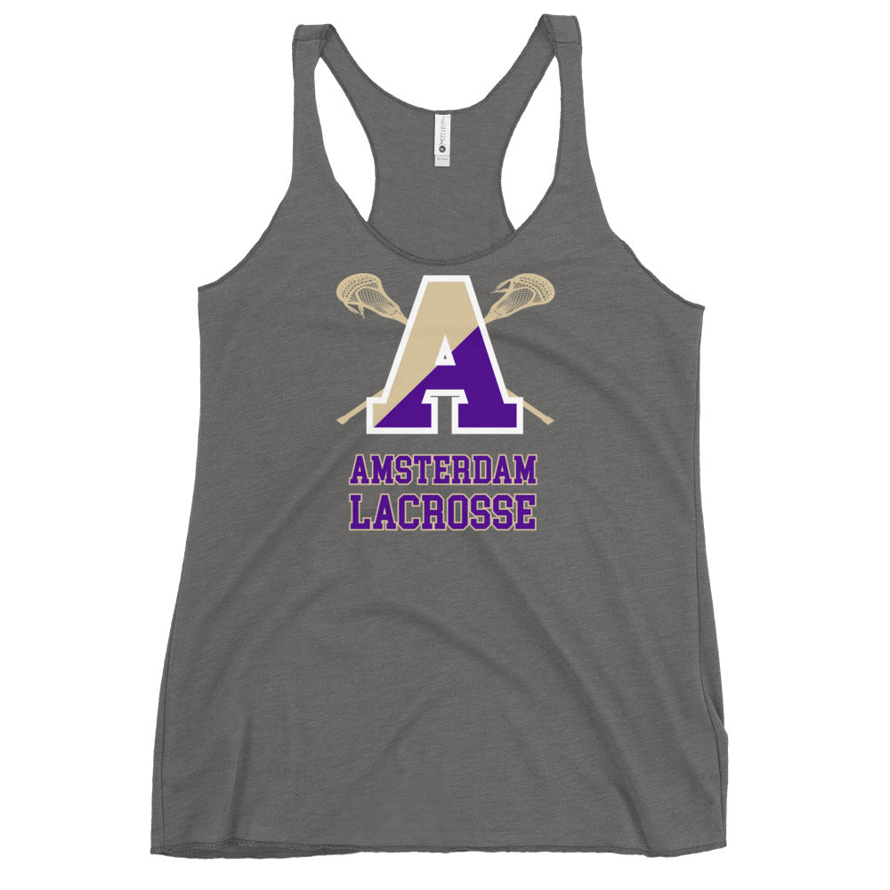 Women's Amsterdam Lacrosse Booster Next Level Racerback Tank Top