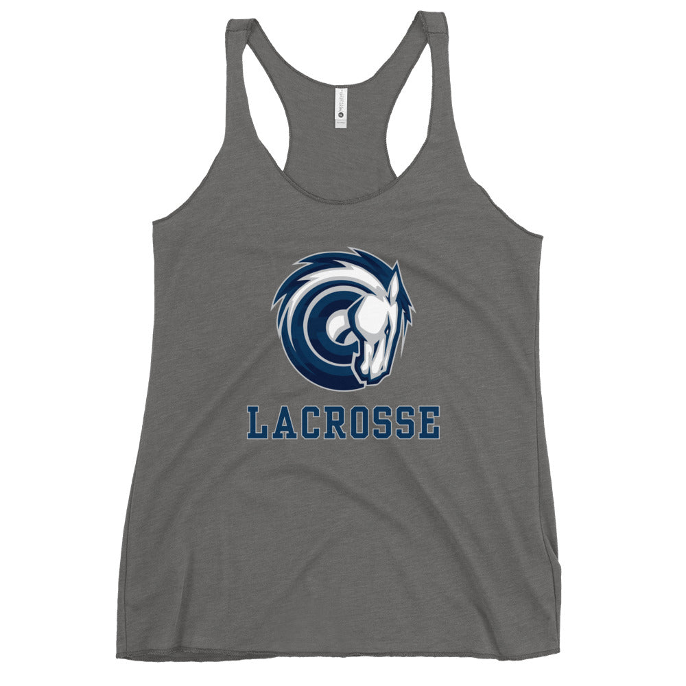 Women's Corner Canyon Youth Lacrosse Next Level Racerback Tank Top