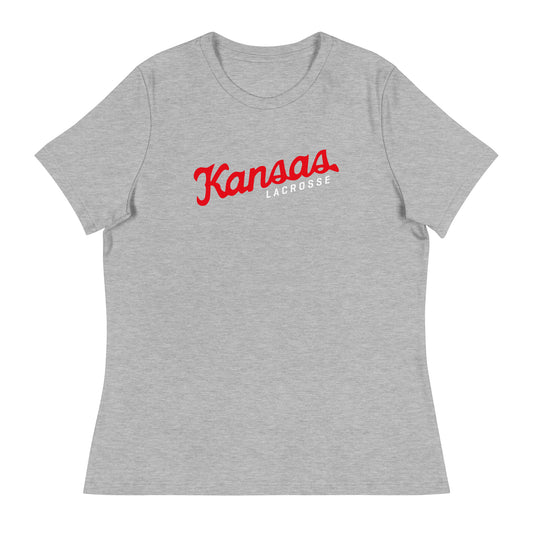 Women's KU Club Lacrosse Bella + Canvas Relaxed T-shirt