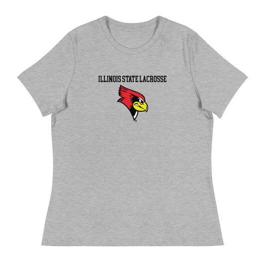 Women's ISU Lacrosse Bella + Canvas Relaxed T-Shirt