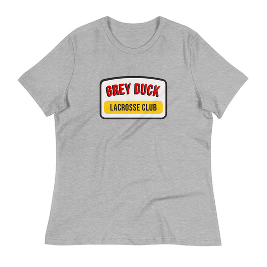 Women's Grey Duck Lacrosse Bella + Canvas Relaxed T-shirt
