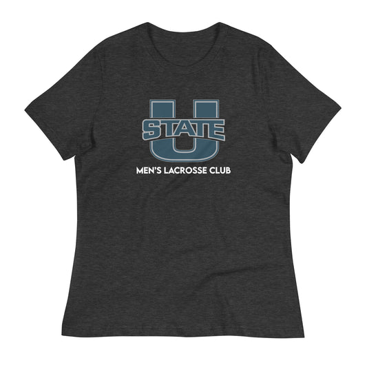 Women's USU Lacrosse Bella + Canvas Relaxed T-Shirt