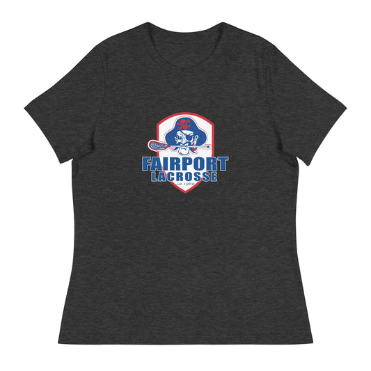 Women's Fairport Youth Lacrosse Bella + Canvas Relaxed T-shirt