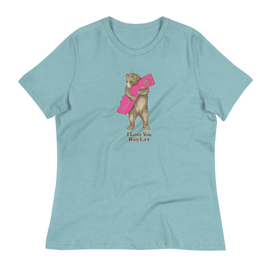 Women's BayLax Bear Hug Bella + Canvas Relaxed Tee