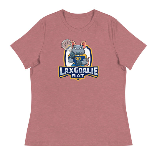 Women's Lax Goalie Rat Bella + Canvas Relaxed T-Shirt