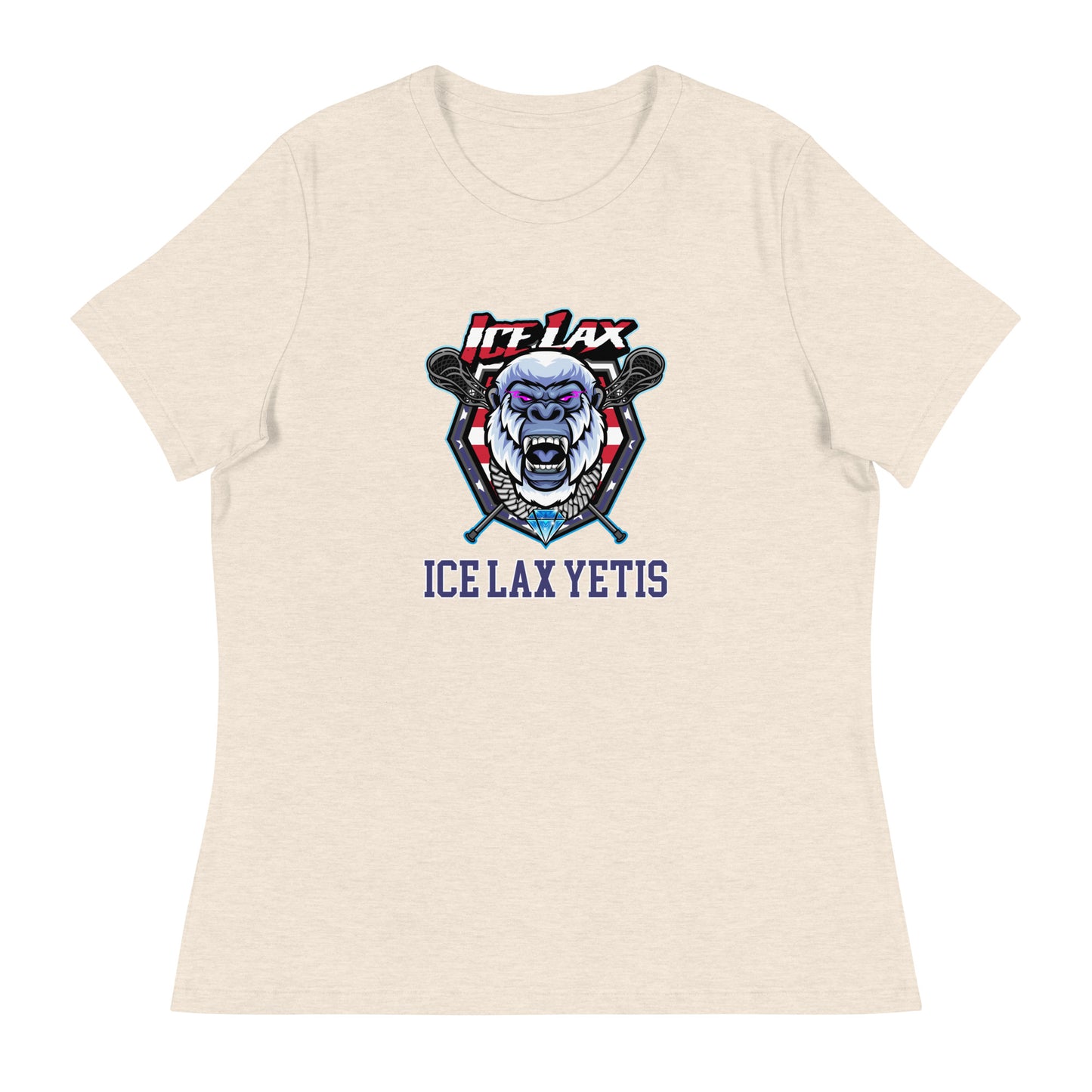 Women's ICE LAX Bella + Canvas Relaxed T-shirt