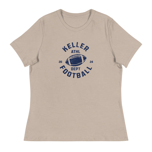 Women's Keller Football Bella + Canvas Relaxed T-Shirt
