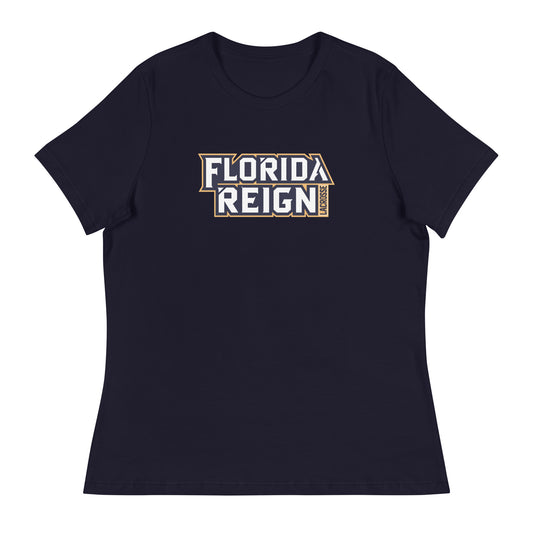 Women's Florida Reign Lacrosse Bella + Canvas Relaxed T-shirt